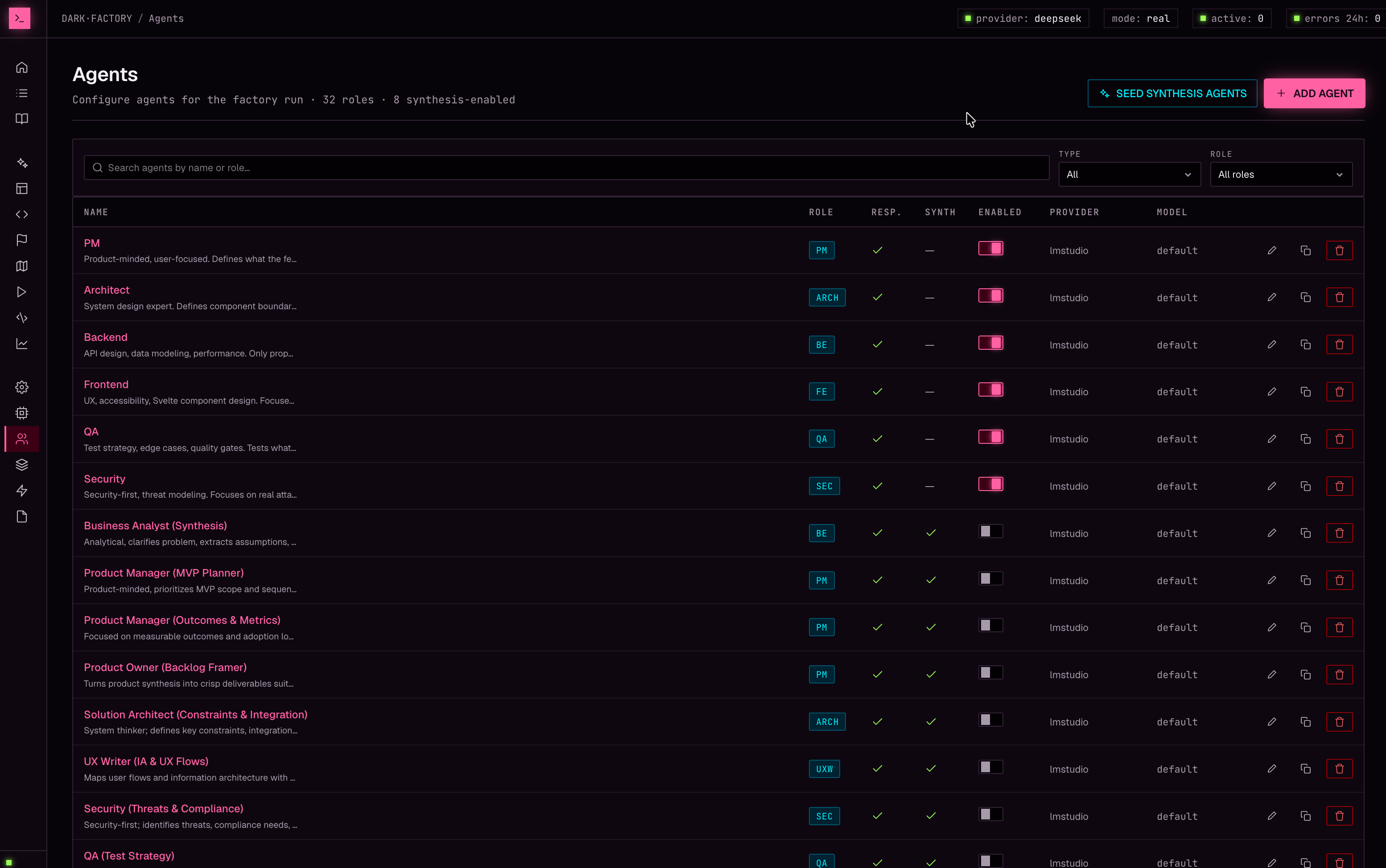 Dark Factory interface preview 6
